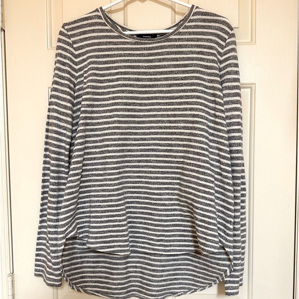 Theory High/LowCotton Terry Top